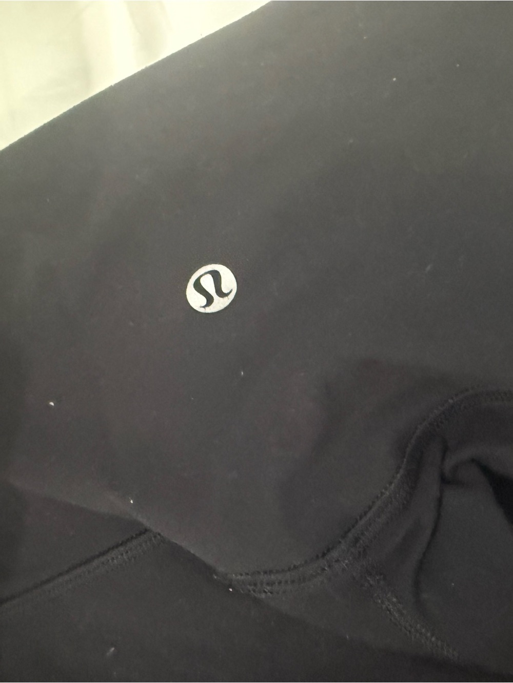 lululemon athletica Black Leggings with Reflective Logo